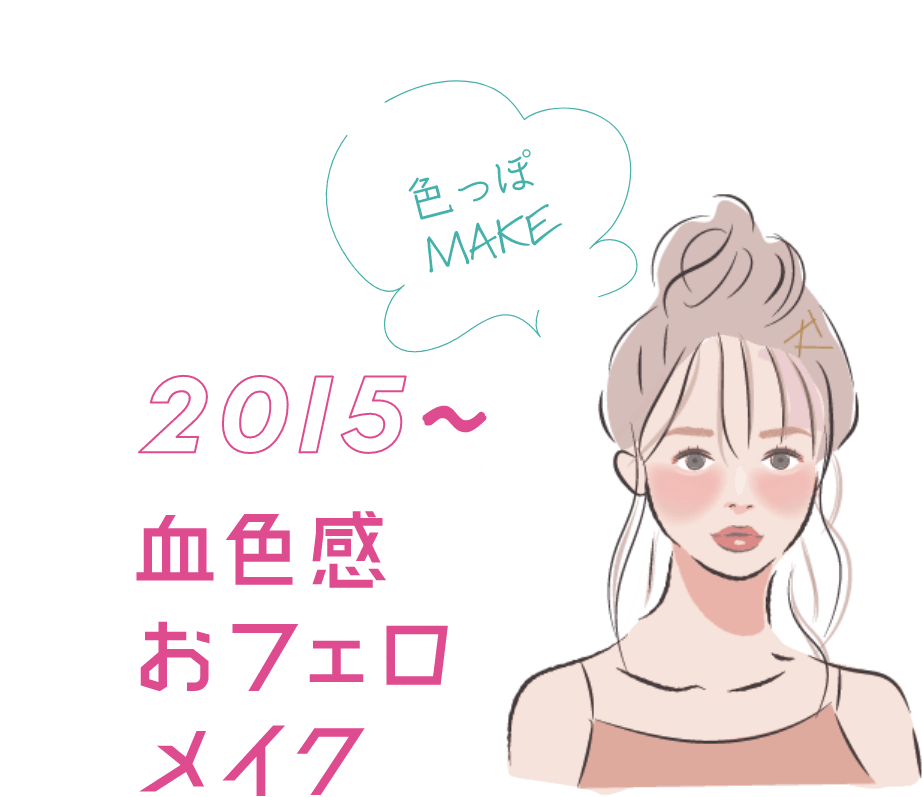 2015〜 血色感おフェロメイク