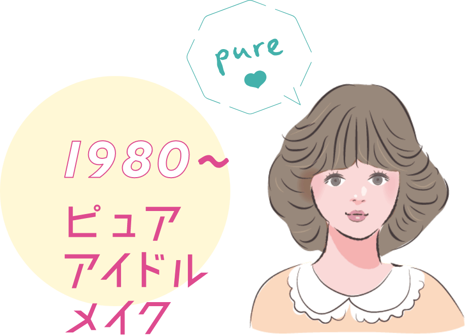 1980〜 ピュアアイドルメイク