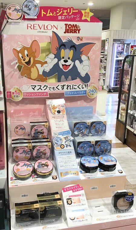 レブロン『トムとジェリー』パッケージ!クッションファンデ&フェイスパウダー