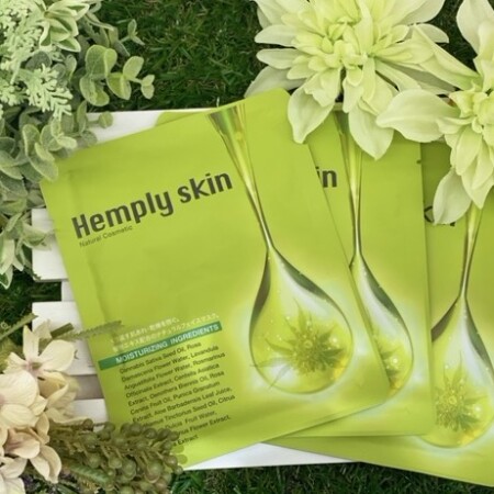 今話題のCBD配合フェイスマスク!Hemply skin