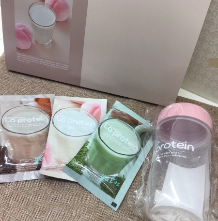 ショップインでプロテイン買えます！手軽に美味しい「Laprotein」🍑☕